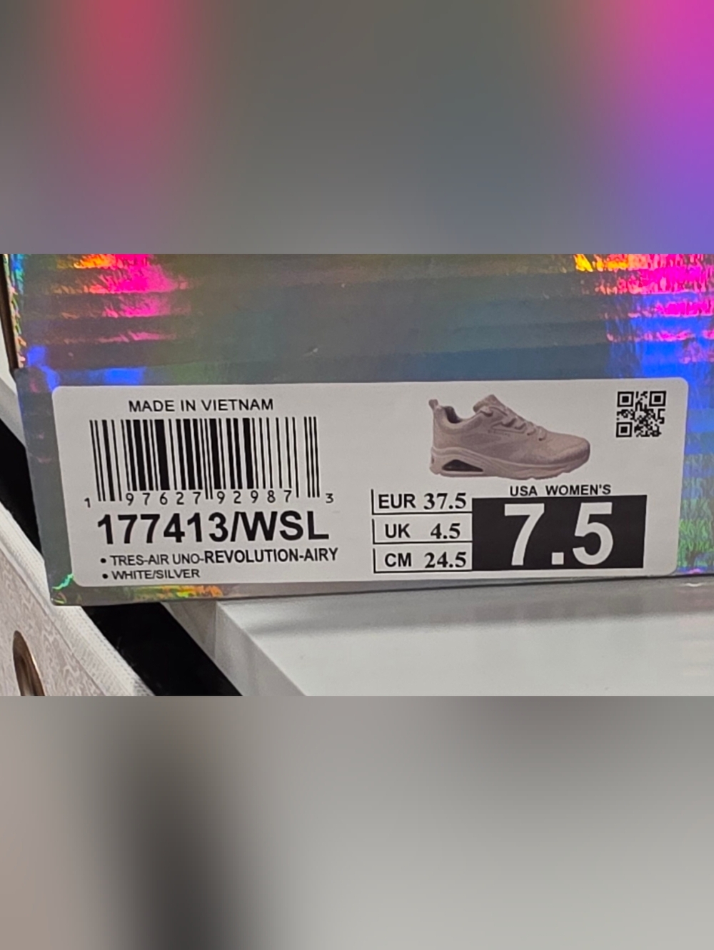 Skechers White Women's Sneakers - Picture 3 of 4